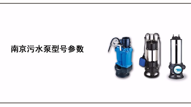 南京污水泵型號參數